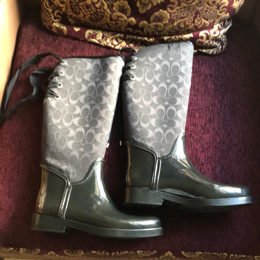 Coach rain boots